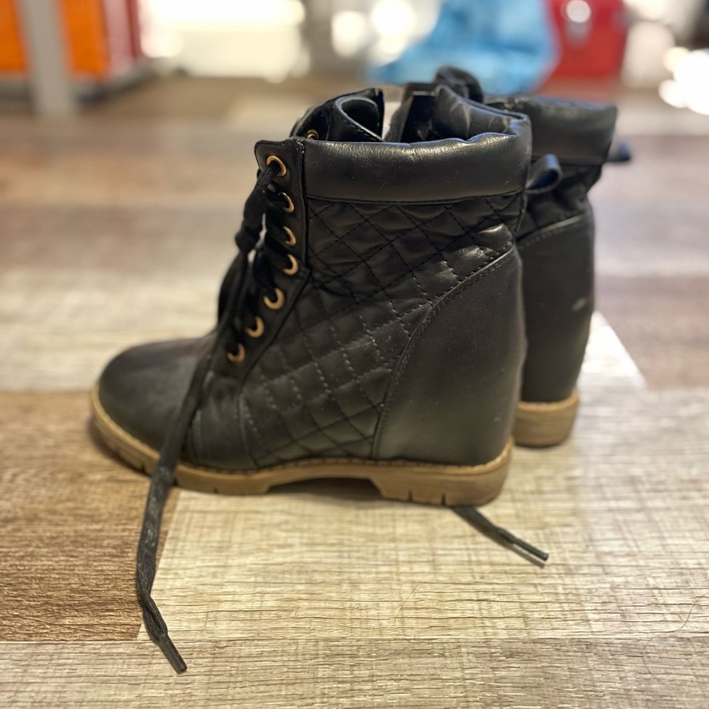 Cute Black Heel Booties